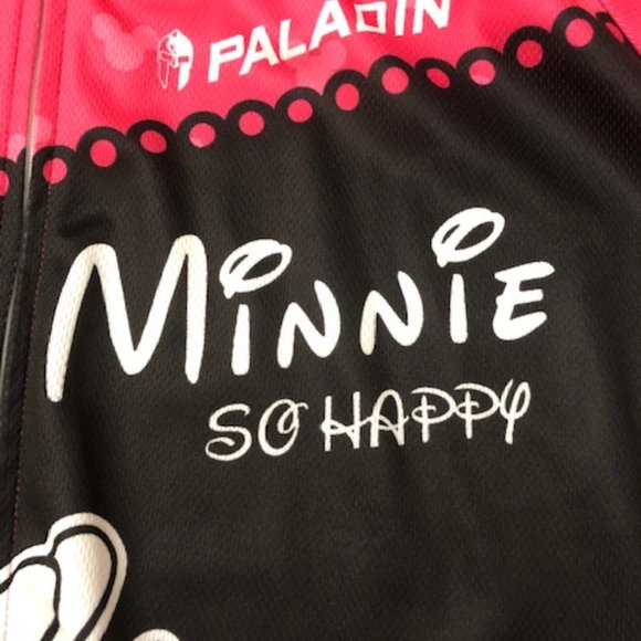 Paladin Pink Cycling Jersey Minnie Mouse Short Sleeve Shirt - Picture 6 of 8